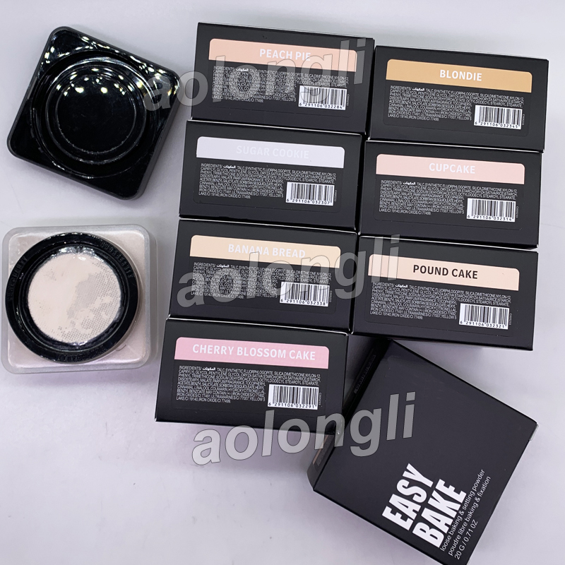 Easy Bake Loose Baking Setting Powder Contour Concealer Foundation Brighten Luminous Cherry Blossom Cake Peach Pie Pound Cake Sugar cookie Banana Bread