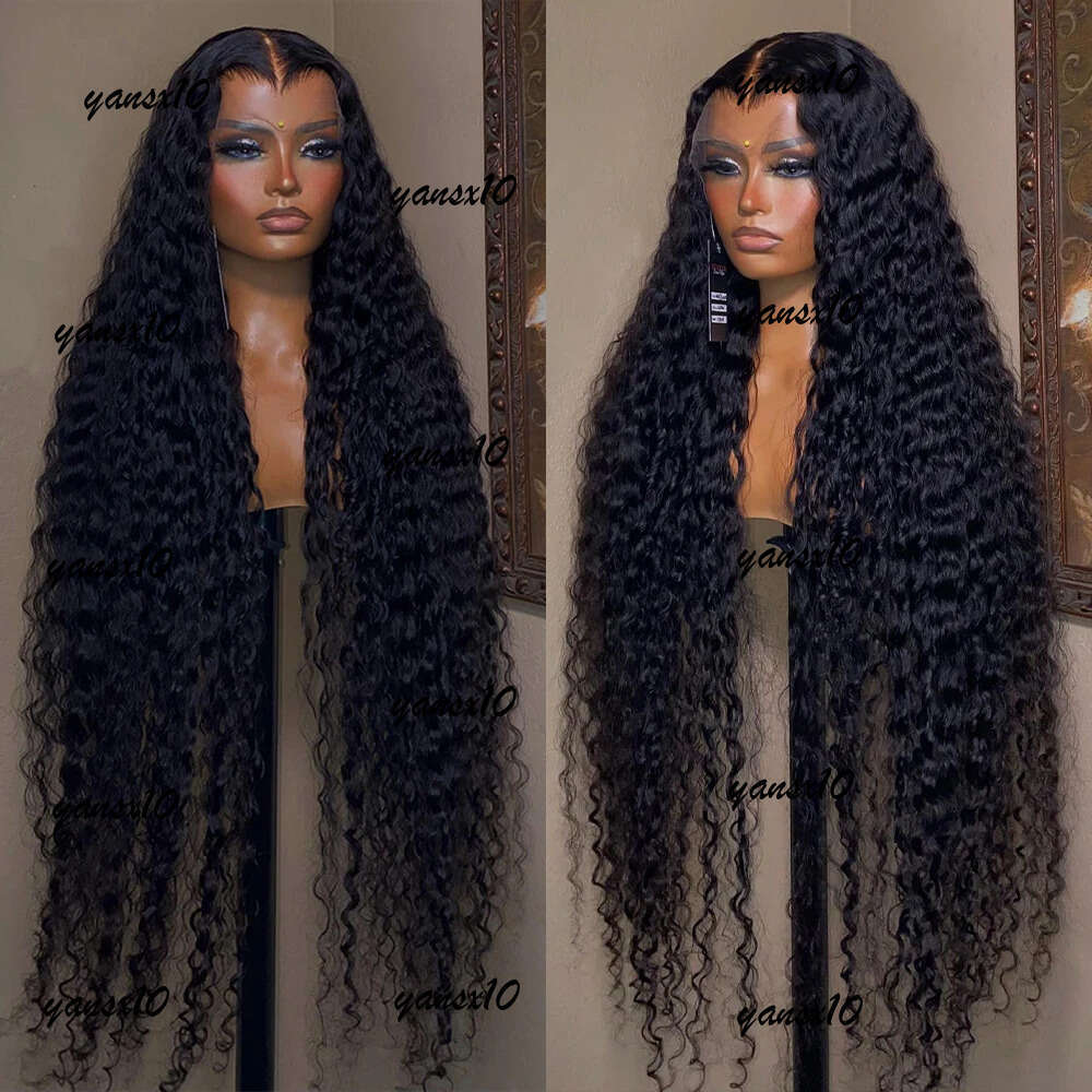 200% 30 32Inch Braziliian Wave HD Transparent 13x4 13x6 Lace Frontal Human Hair Wigs Deep Curly Front Wig for Women