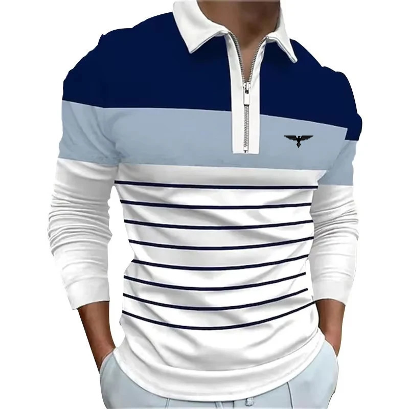 Mens Golf Shirt Polo Casual Daily Quarter Zip Long Sleeve Sports Fashion Quarter Zipper Summer Spring Regular Fit Golf Shirt 250829