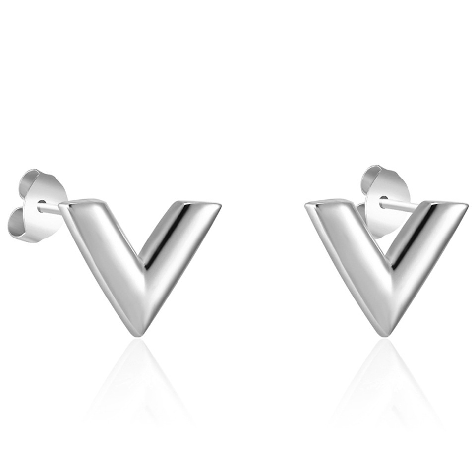 Luxury Brand Designer Jewelry New Trend Stainless Steel Earrings Roman Numerals Black Shell White Shell Titanium Steel Earrings Wholesale