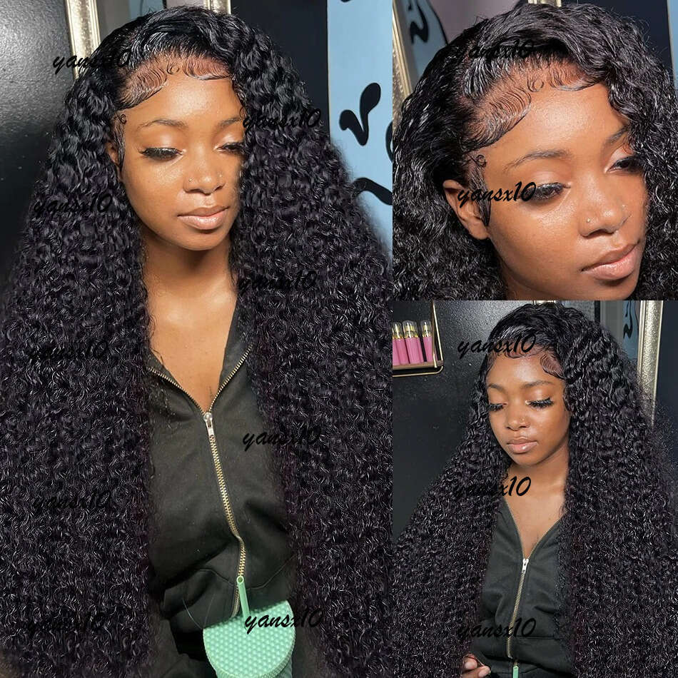 250%Loose Deep 13X6 Front Human Hair Brazilian Glueless Wigs For Women 360 HD Water Wave Lace Frontal Wig Pre Plucked