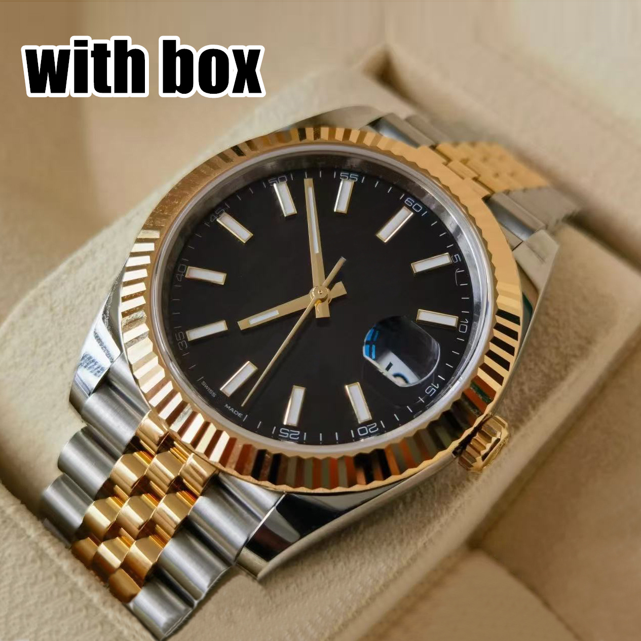 mens watch day automatic movement designer watches 41MM Stainless steel luxury Wristwatches sapphire waterproof gold glass reloj orologio montre luminous