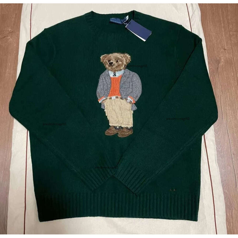 Women Knits ity Sweater Pullover Embroidery Knitted Sweaters ly Long Slve Casual Printed Wool Bear Tracksuit 3D1 Q260104