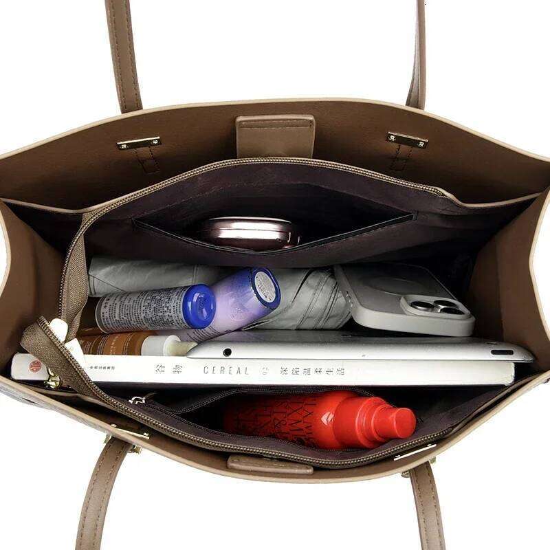 Designer Large Handbag For Women Brand Purse Genuine High Quality Leather Shoulder Bag Female Tote Bags New