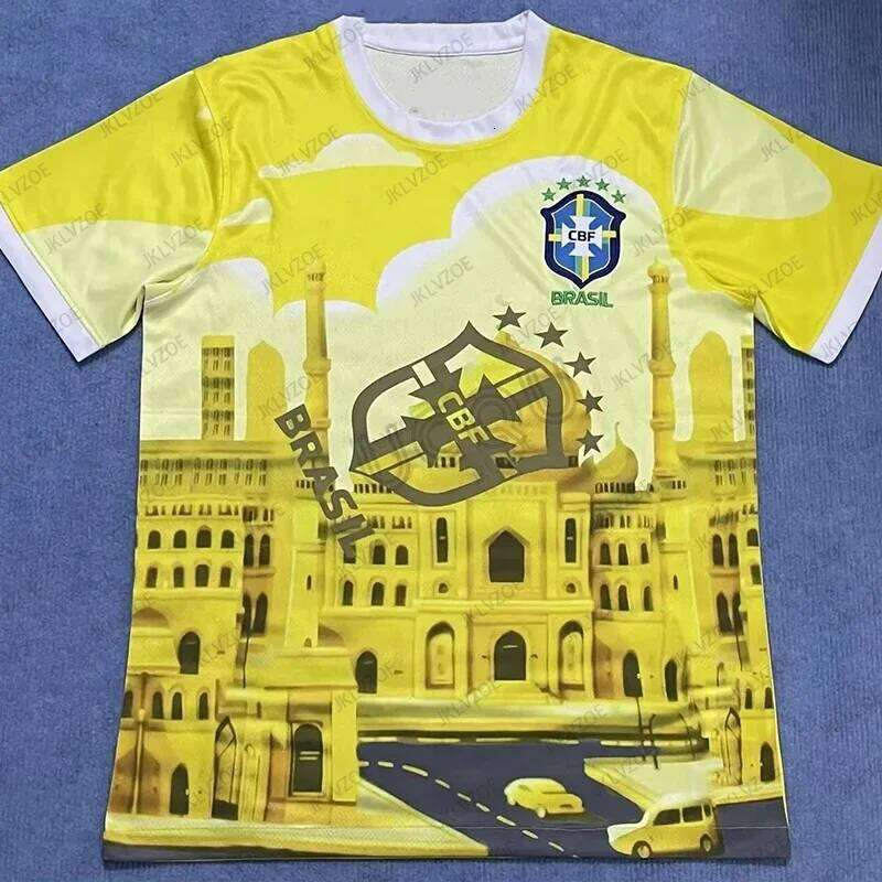 2025 Summer New Brazil City Edition Football Jersey Short Sleeve Men's T-shirt Soccer Training Casual Sports Kids/Adult Tops