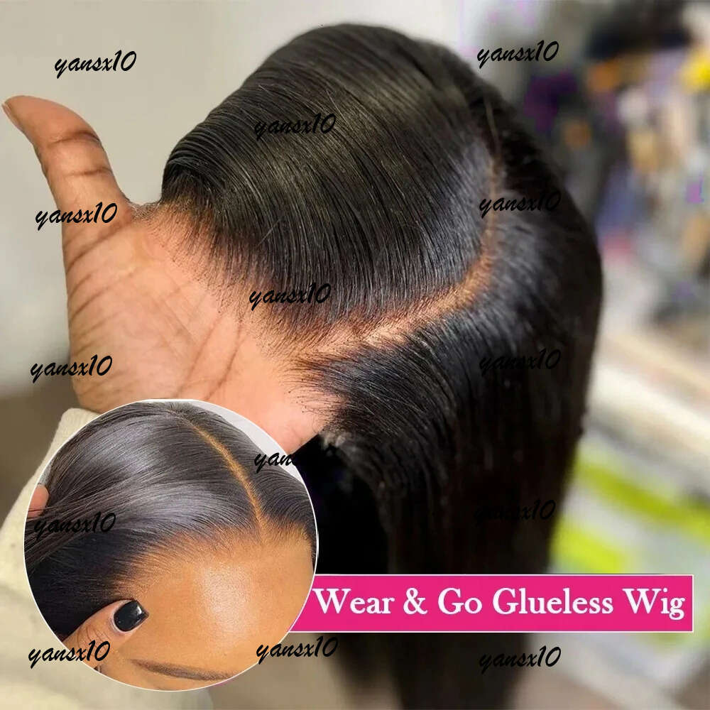 Easy Go Wig Peruvian Soft Ready To Wear Plucked Straight Simulation Human Hair Pre Cut 13x4 Lace Front Wigs for Women