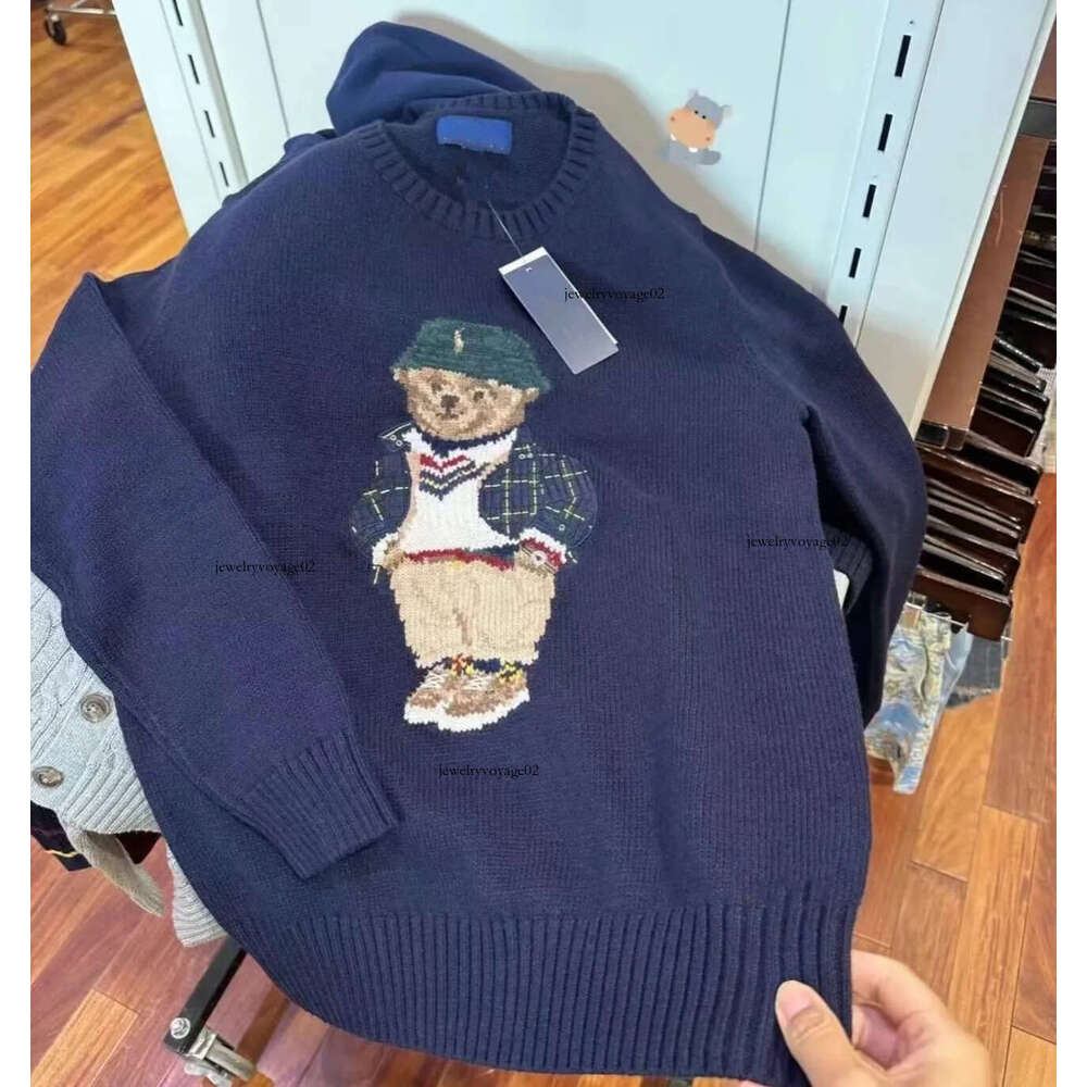 Women Knits ity Sweater Pullover Embroidery Knitted Sweaters ly Long Slve Casual Printed Wool Bear Tracksuit 3D1 Q260104