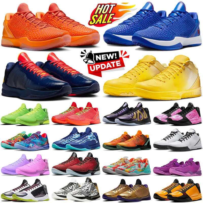 6 Protro Total Orange Basketball Shoes kobeshoes Reverse Grinch Dodgers Mambacita 4 CHBL 5 X-Ray Mamba Indiana Fever 8 What The Womens Mens Trainers Outdoor