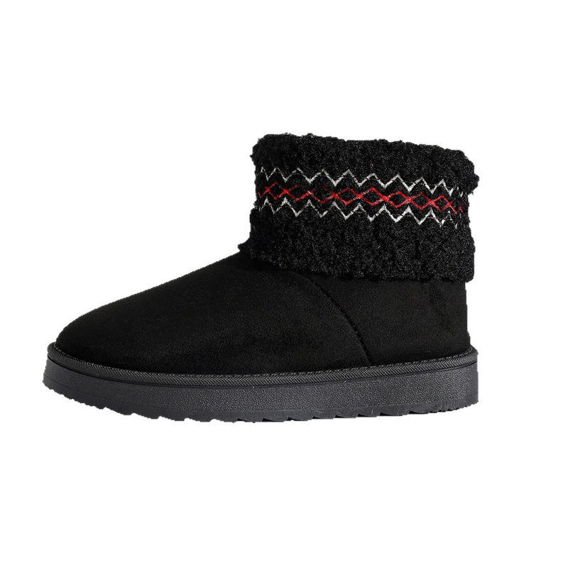 2025 new designer shoes free shipping winter ankle boots Non-slip outdoor casual snow boots women's velvet embroidery cotton shoes for warmth siz