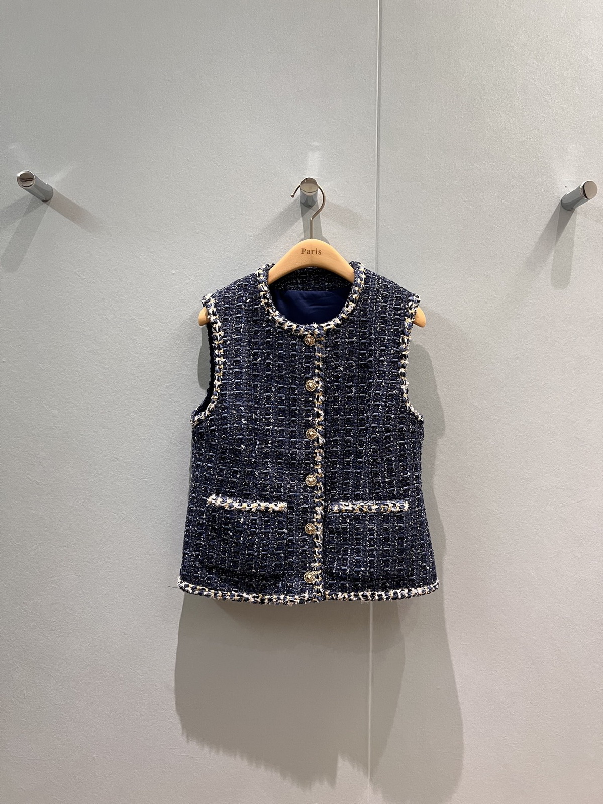 jackets womens tweed jacket womens tweed jacket Blue woven tweed vest women jacket women luxury jacket coats designer women womens coat jackets jacket women