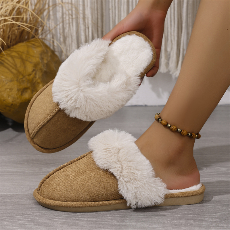 2025 designer free shipping autumn and winter flat slippers casual solid color Non-slip men's snow boots women's veet cotton shoes for warmt