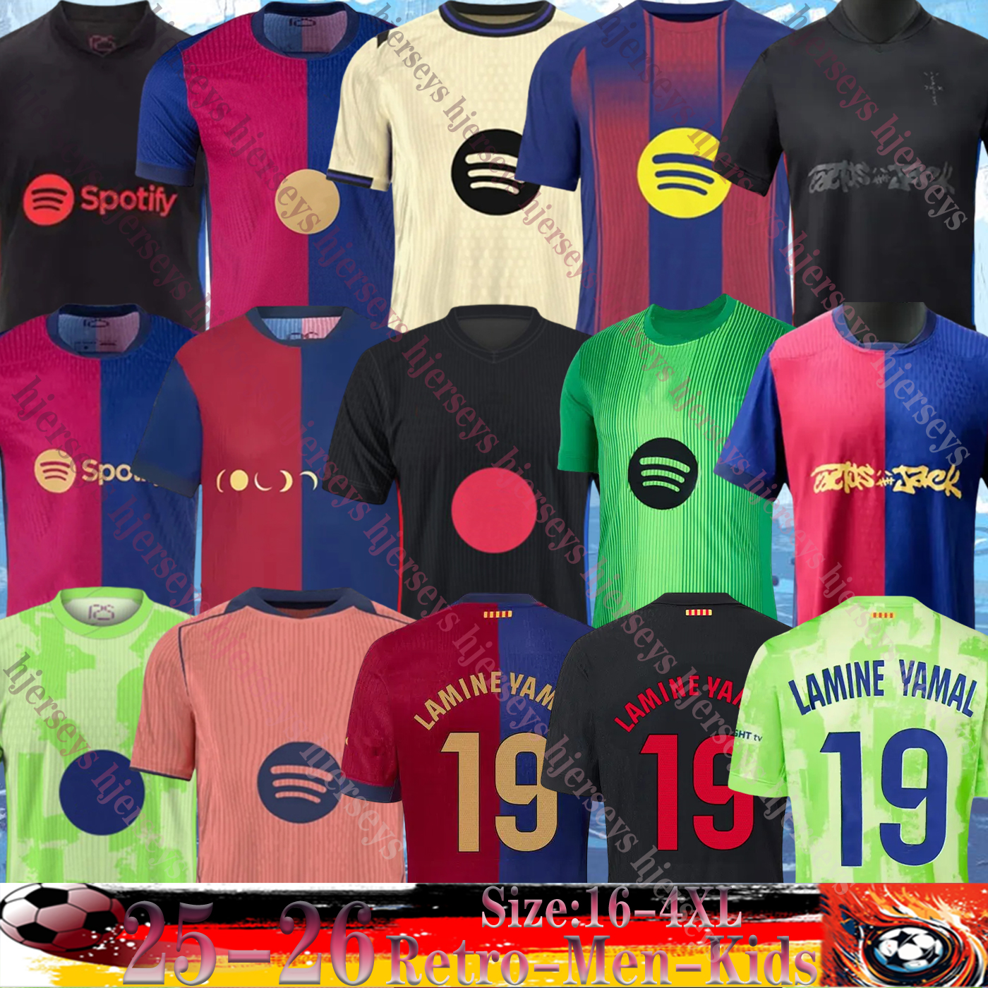 25 26 Soccer Jerseys #10 LAMINE YAMAL jersey RAPHINHA PEDRI GAVI RASHFORD LEWANDOWSKI R.Araujo F. DE JONG GAVI KOUNDE barcalona25 26 Men kit kids jersey football T shirts