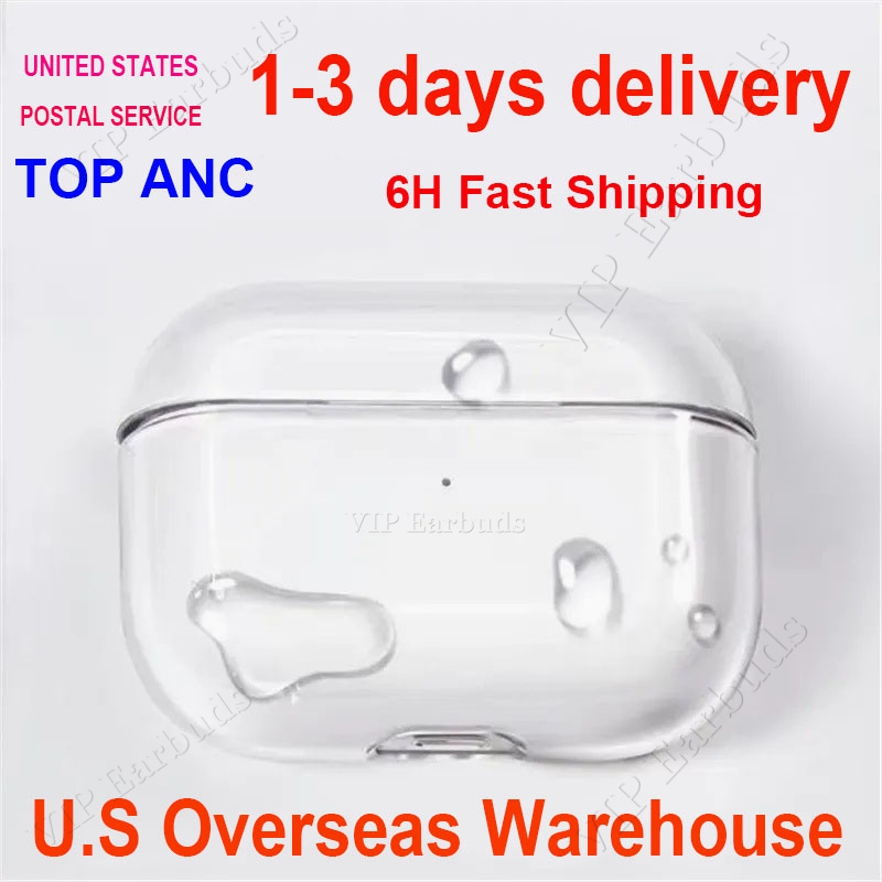 USA Stock For Airpods pro 2 airpod 4 airpodspro2 3rd airpodspros 2nd earphones Headphone Solid Silicone Cute Protective Cover Wireless Charging Box Shockproof Case