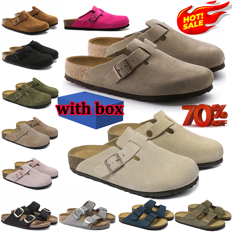 designer sandals men women slippers luxury sliders black brown pink grey clogs big buckle sandal suede leather slide flip flops