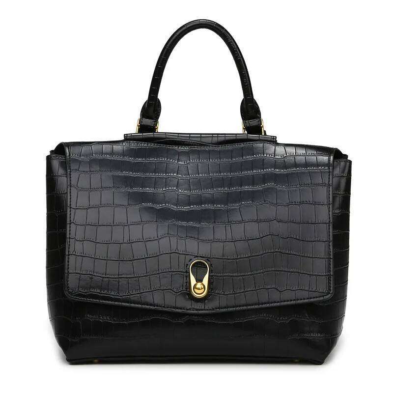 European And American Fashion Stone Pattern Women's Shoulder Large Capacity Simple Commuter Tote Bag