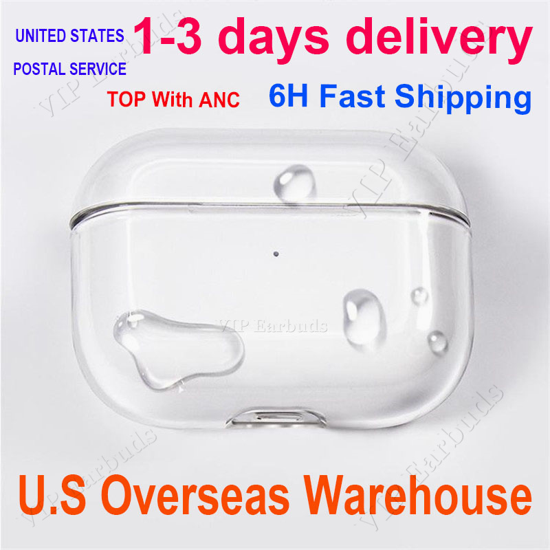 USA Stock For airpodspros airpods 4 3rd 2nd air pods2 pro earbuds ANC airpods Headphone Accessories Solid TPU Protective Earphone Wireless Charging Shockproof Case