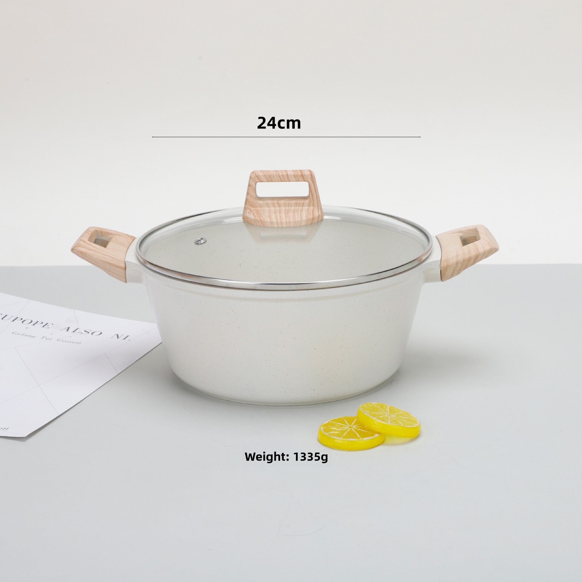 Non-Stick Maifan Stone Gas Stove Frying Pan Five-Piece Cookware Set Suitable for Home Induction Cooker