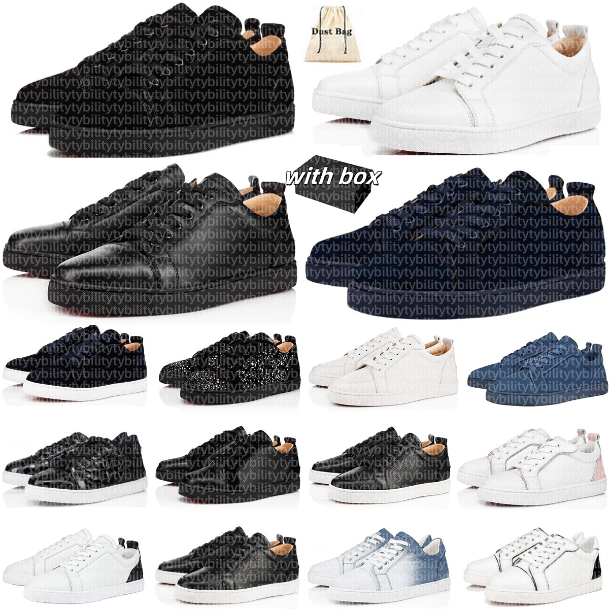 2025 With Box Designer Shoes Top Quality Luxury Dress Shoes Grey triple Black White Men Women Fashion outdoor classic casual shoes 36-47