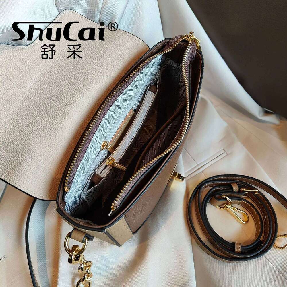 2024 New Collision Color Underarm Saddle Genuine Leather Women's Head Layer Cowhide Single Shoulder Crossbody Bag