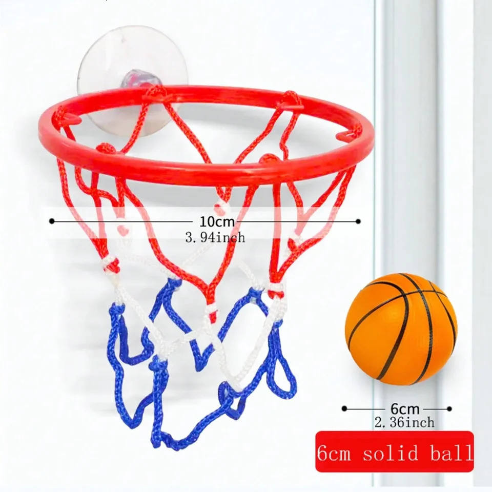 Small Basketball Set Coordinated Wrist Solid Rubber Elastic Ball Childrens Exercise Shooting Table Game Toy 250822