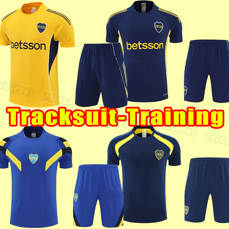 25 26 short sleeve Boca Juniors training Jerseys Football Shirts JANSON MEDINA FERNANDEZ BENEDETTO ZEBALLOS BLONDEL BARCO TABORDA Training polo pants shirts