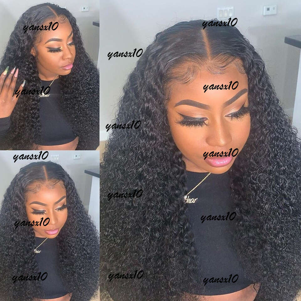 200% 30 32Inch Braziliian Wave HD Transparent 13x4 13x6 Lace Frontal Human Hair Wigs Deep Curly Front Wig for Women