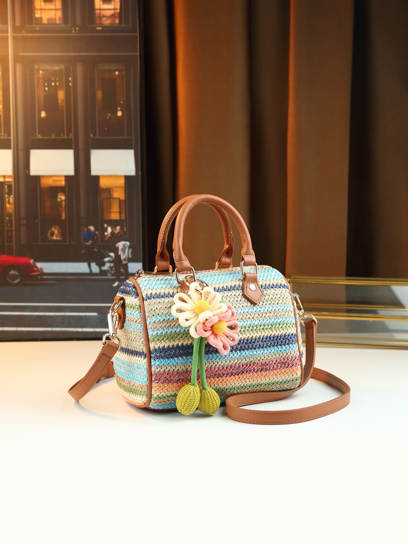 FIMKA designer bag free shipping luxury bag high quality colorful woven bag versatile fashion casual commuter handbag bag for woman
