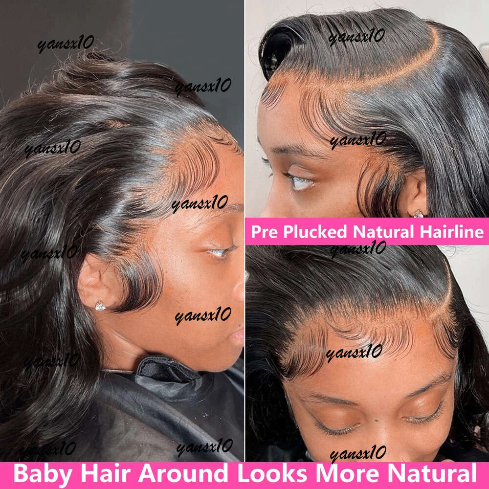 Brazilian Hd Body Wave 30 40 Inch Frontal Human Hair 13x4 Pre Plucked Wigs for Women 360 Lace Wear and Go Glueless Wig