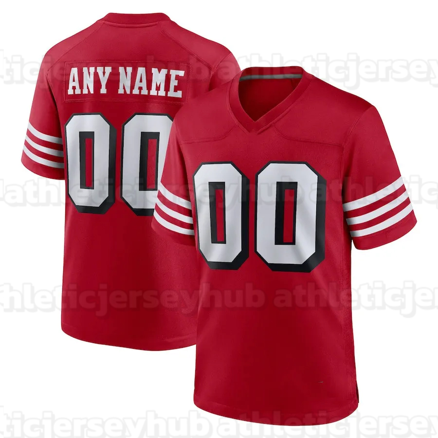 Custom Football 2025 Rivalries Jerseys Brock Purdy George Kittle Fred Warner Christian McCaffrey Mac Jones Deommodore Lenoir