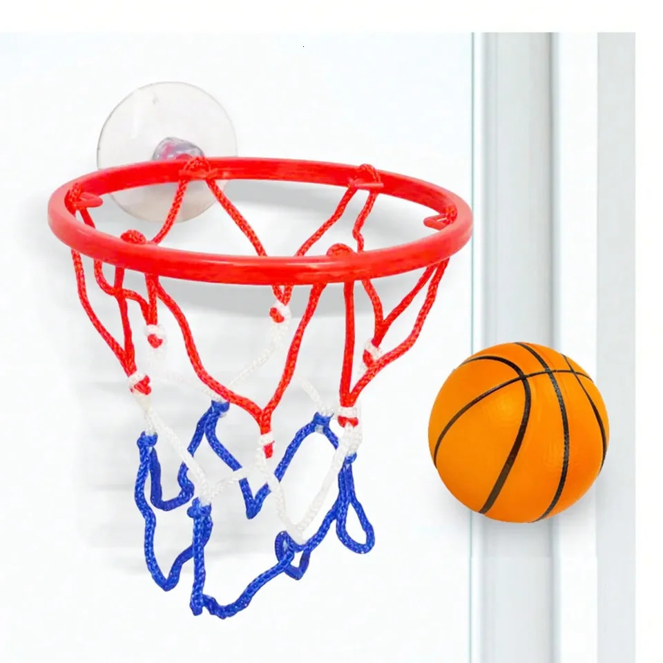 Small Basketball Set Coordinated Wrist Solid Rubber Elastic Ball Childrens Exercise Shooting Table Game Toy 250822