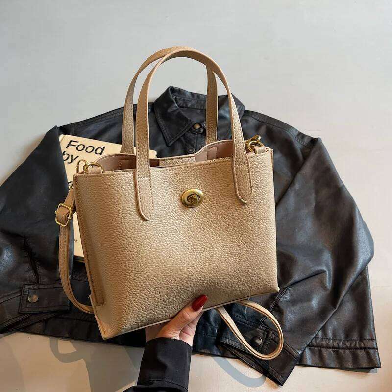 Popular Women's 2025 New Fashion Versatile Shoulder High-End Commuter Messenger Bucket Bag