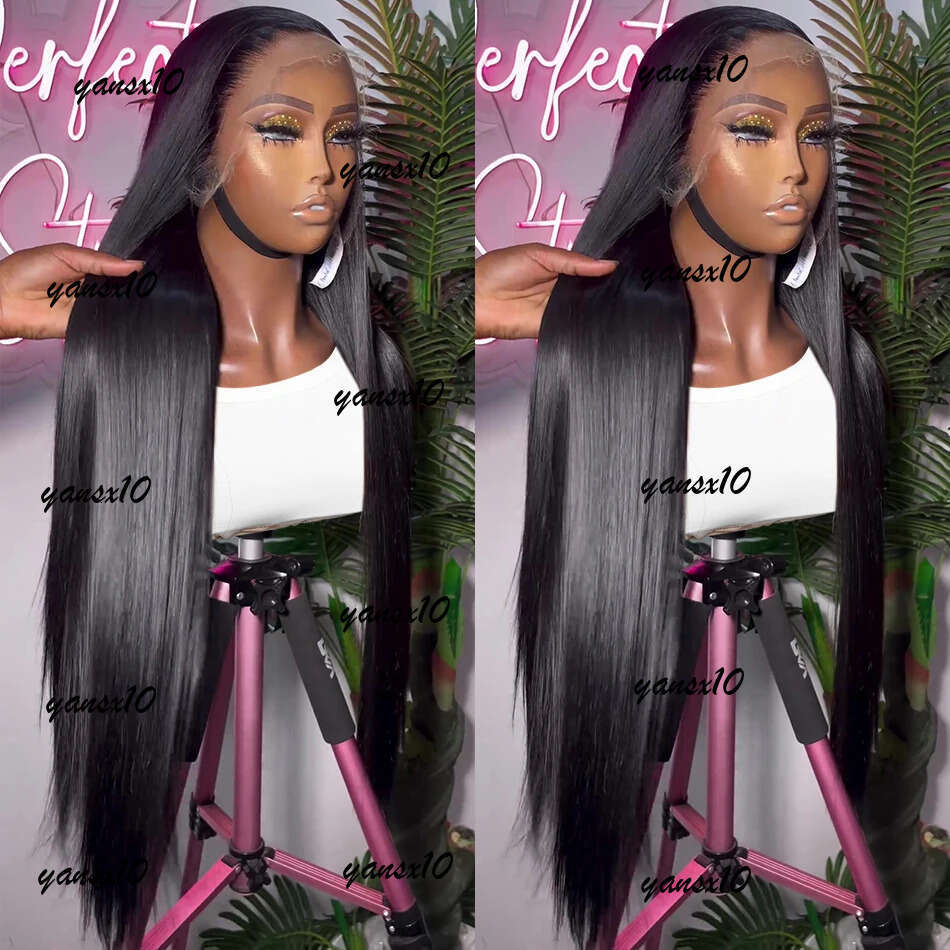 Brazilian Easy Go Glueless Bone Straight HD Transparent Human Hair Closure Wigs 13X4 Lace Frontal Wig for Women