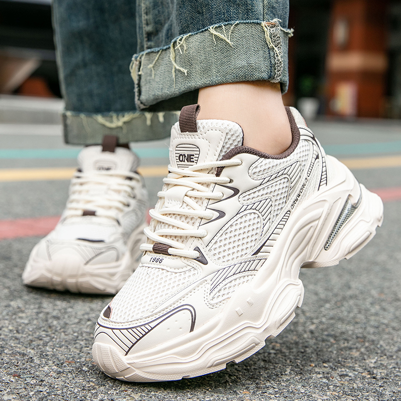 2025 New thick-soled dad for men women, light and comfortable fashion leisure shoes