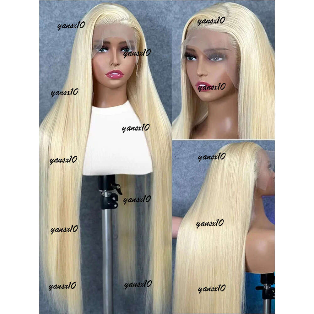 300% Brazilian 613 HD 30 40 Inches 13x6 Honey Blonde Straight Transparent Front Simulation Human Hair Wigs 13x4 Lace Frontal Wig