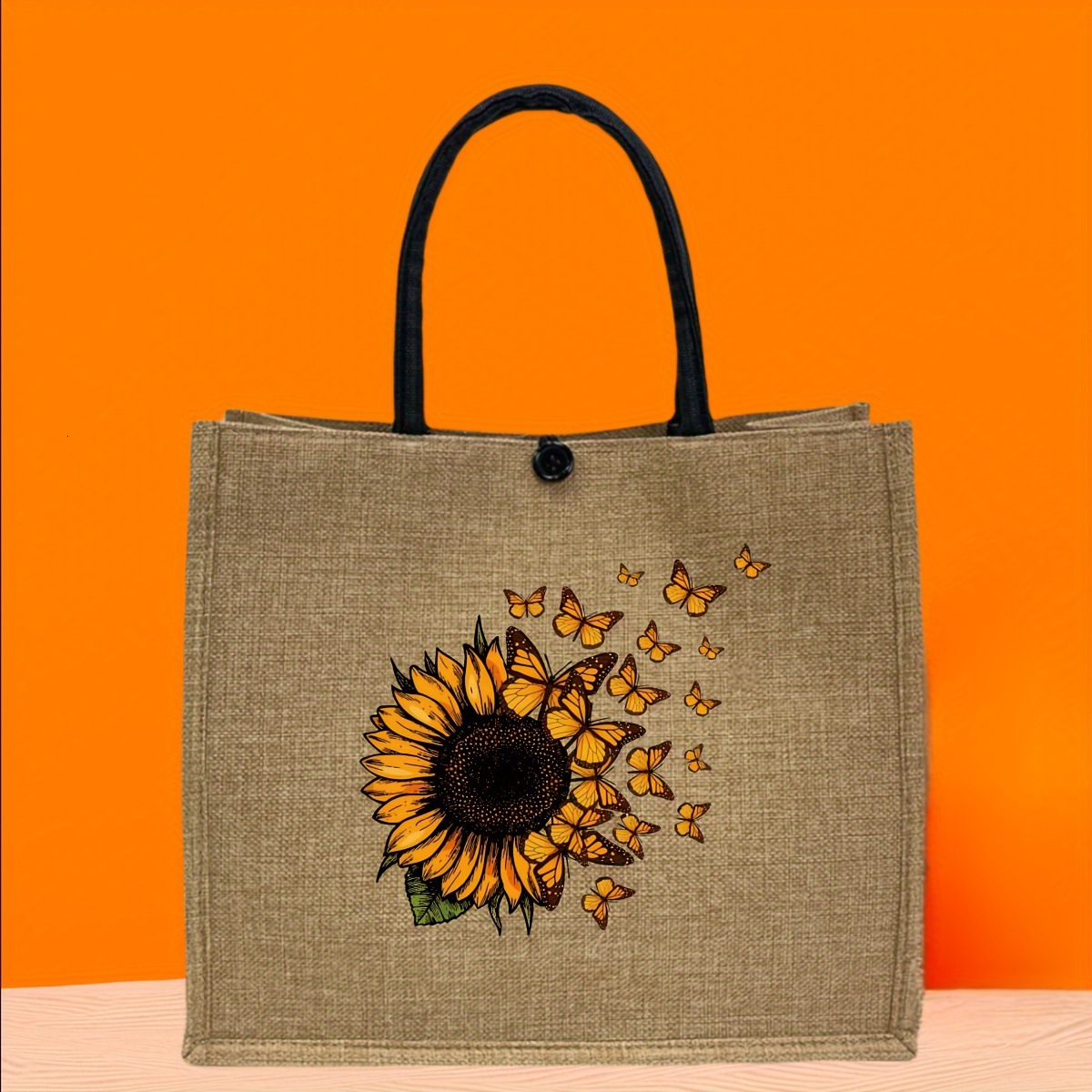 2025 Autumn New Fashionable Sunflower Handbag, Minimalist and bag Niche Coin Wallet, Lightweight Travel Beach Bag, Designer Handbag