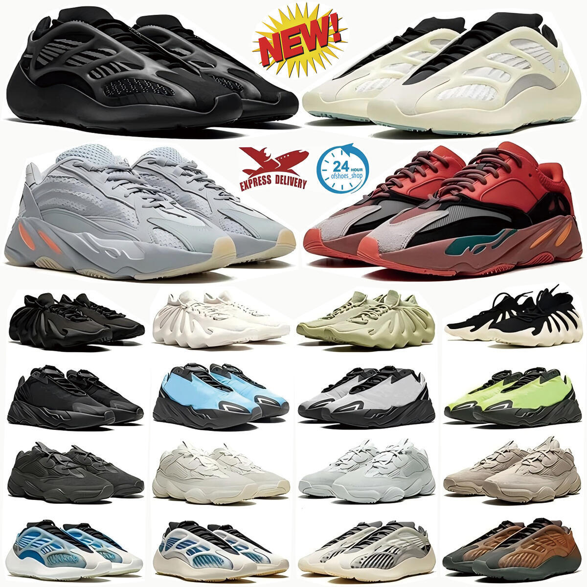 2025 Free delivery 700 sneakers designer shoes running shoes 700s mens women Triple Black White Mauve Fade Carbon chaussure Cream Stone outdoor sports trainers 4GBP