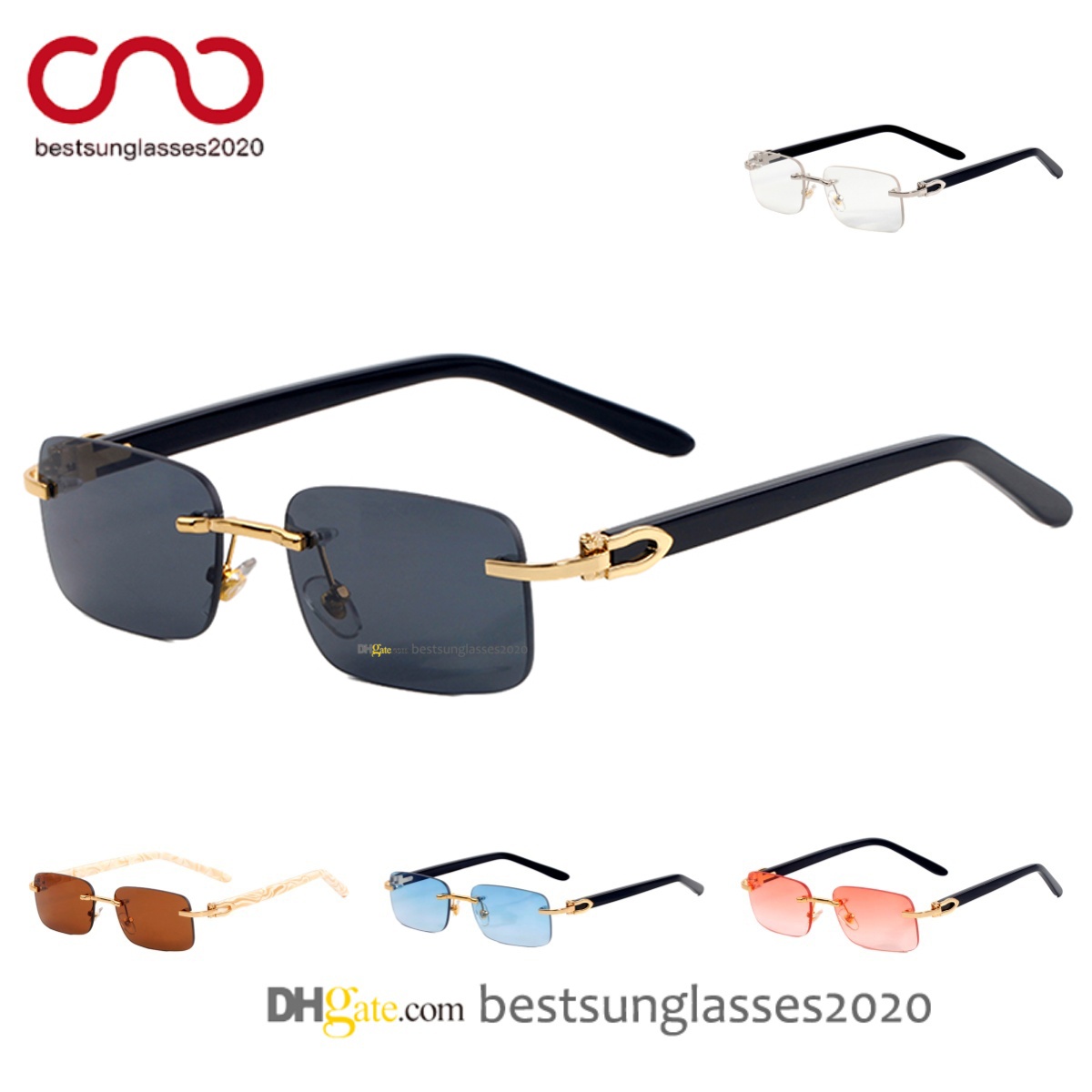 Eyewear mens sunglasses for women sun glasses women frame lentes de hombre eyeglasses classic square Leisure Rectangular Goggles Multicolor fashion frames