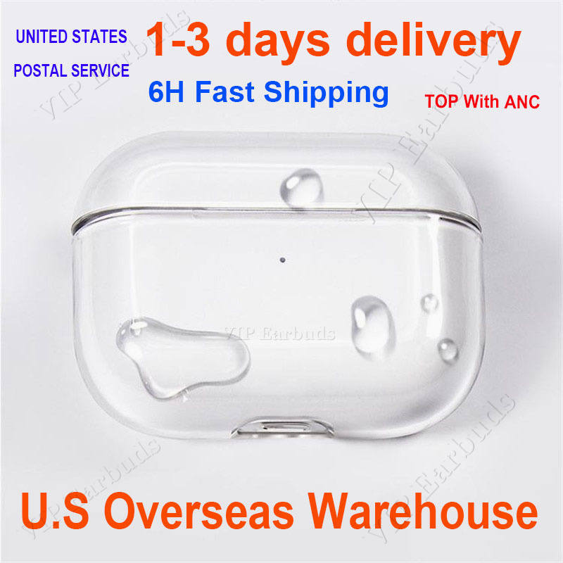 USA Stock airpodspro 2 air pods2 pro airpodspros 4 airpods 3rd Headphones Accessories Solid Silicone Earphone Cover airpods earbuds pro max Wireless Charging Cases