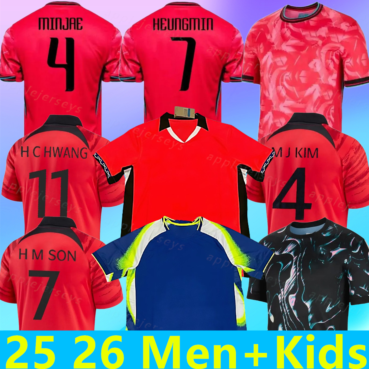 25 26 South Korea HEUNGMIN Retro Soccer Jerseys SON IN LEE MINJAE KANGIN GUESUNG INBUM HEECHAN HOME AWAY 2024 2025 2026 MEN KIDS KIT FOOTBALL SHIRTS