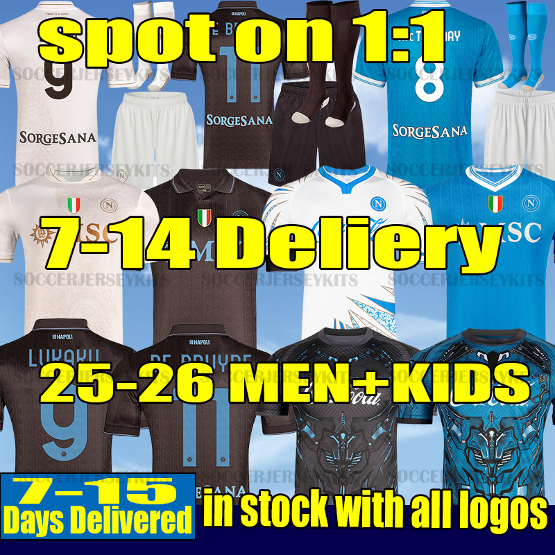 NAPOLI 25 26 Partenope Kit football jersey 2025 Limited Maglia Naples KVARATSKHELIA CAMPIONI D'ITALIA Halloween Pre Match FOOTBALL SHIRT SSC Napoli Maillot