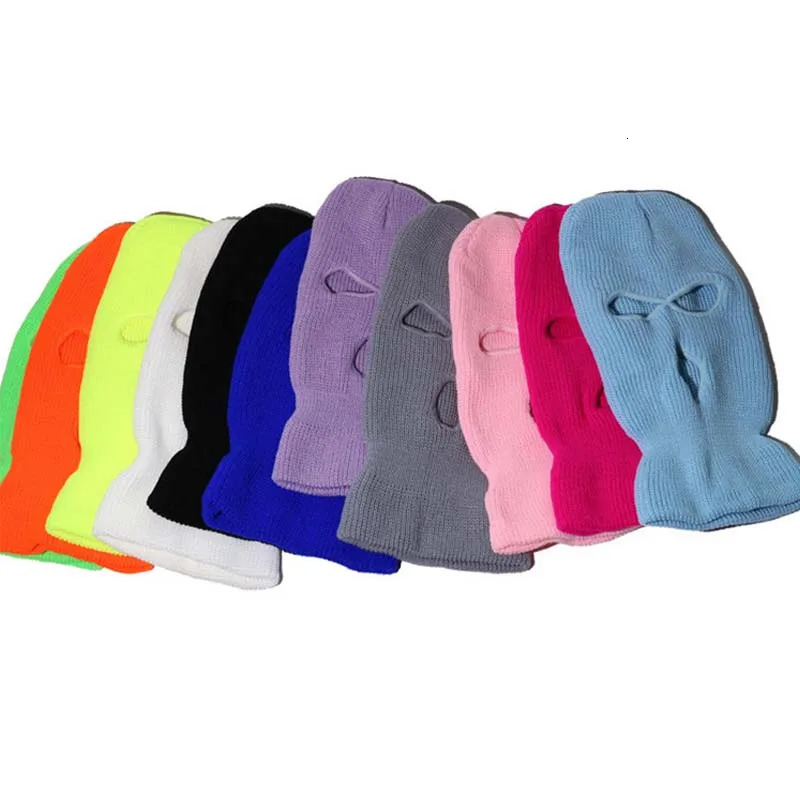 Balaclava Mask Hat for Party Neon Mask Green Halloween Caps for Motorcycle Bicycle Ski Cycling Pink Masks Winter Cover 250820CJ