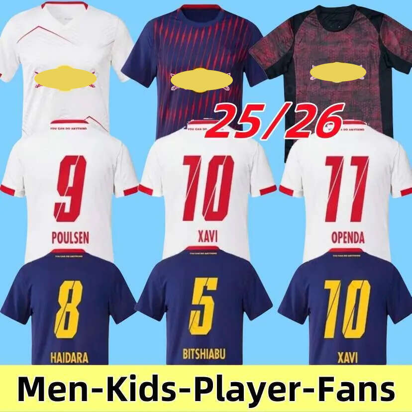 25 26 Leipzig Soccer Jerseys XAVI SIMONS 2025 jersey SESKO RB OLMO SECKO OPENDA LUKEBA GEERTRUIDA home away player HAIDARA NUSA RBL Football Shirt man kids kits