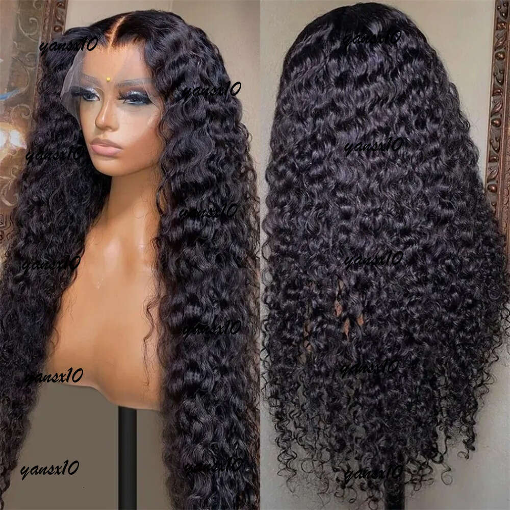 Brazilian Deep Frontal 32 34 Inch Curly Human Hair Wigs Water Wave Lace Front 13x4 Wear And Go Glueless Wig