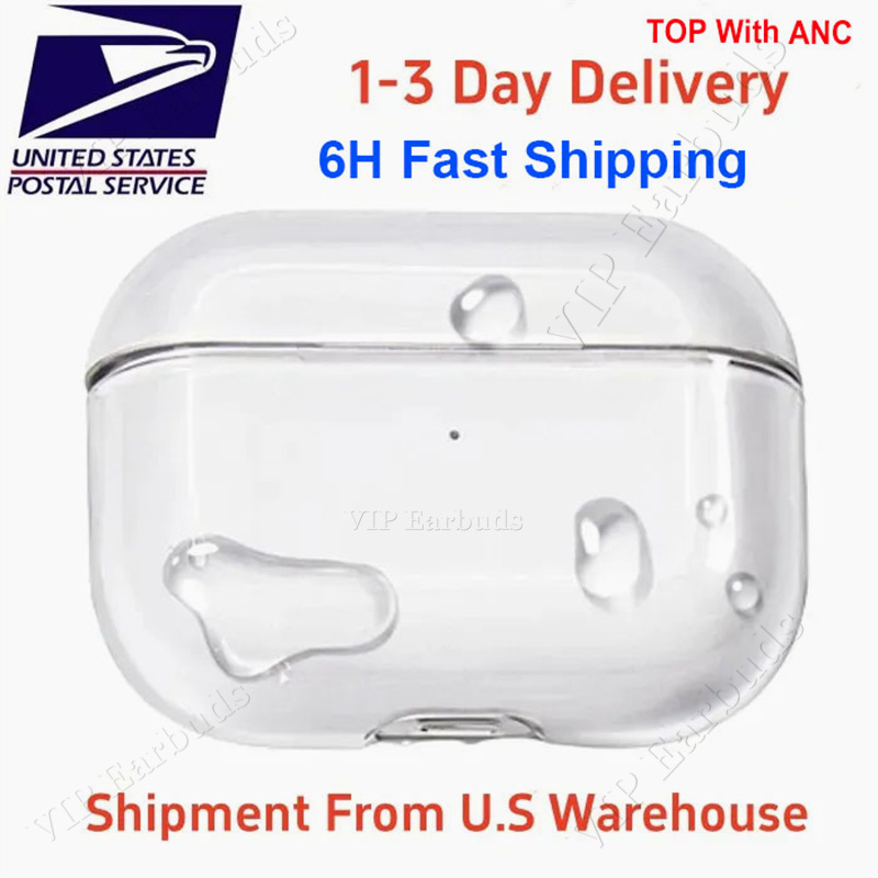USA Stock For Apple AirPods Pro 2 airpodspros 3 airpods 4 Headphones 2nd Accessories Silicone Protective ANC Noise Cancellation Headphone Pro Max 2 3 Headphone Cases