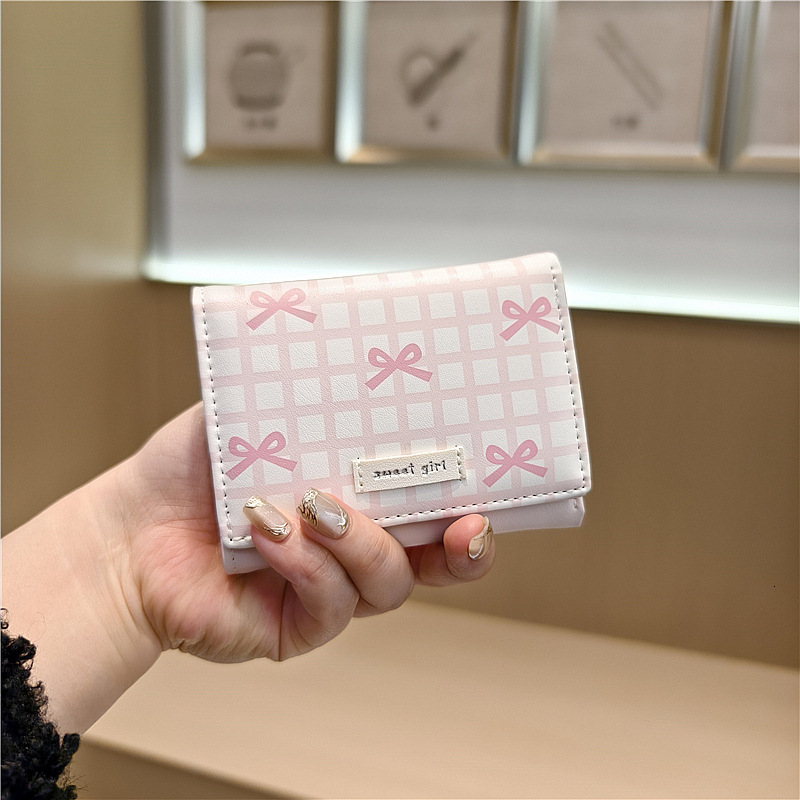 2025 autumn new plaid minimalist style elegant niche design small and exquisite butterfly bow cute mini mini bag fashionable light luxury designer wal