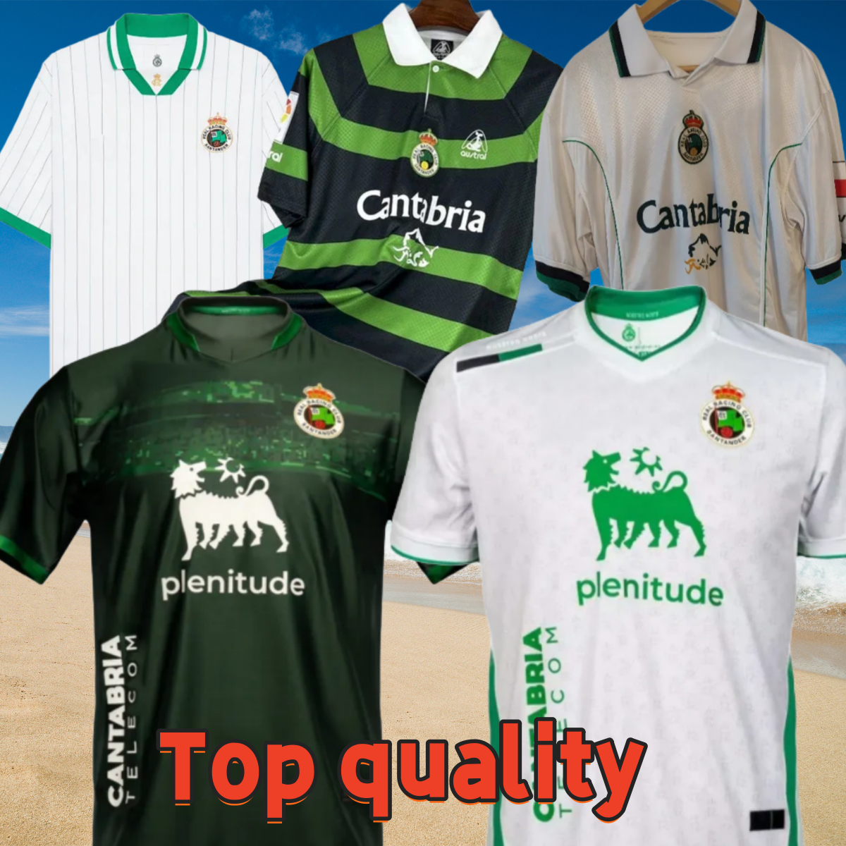 Camiseta Racing de Santander Soccer Jerseys 2025 2026 Home Away Third 99 00 Vintage Tops 112th Anniversary Men Football Jersey Shirt Kit SANGALLI ARANA VICENTE