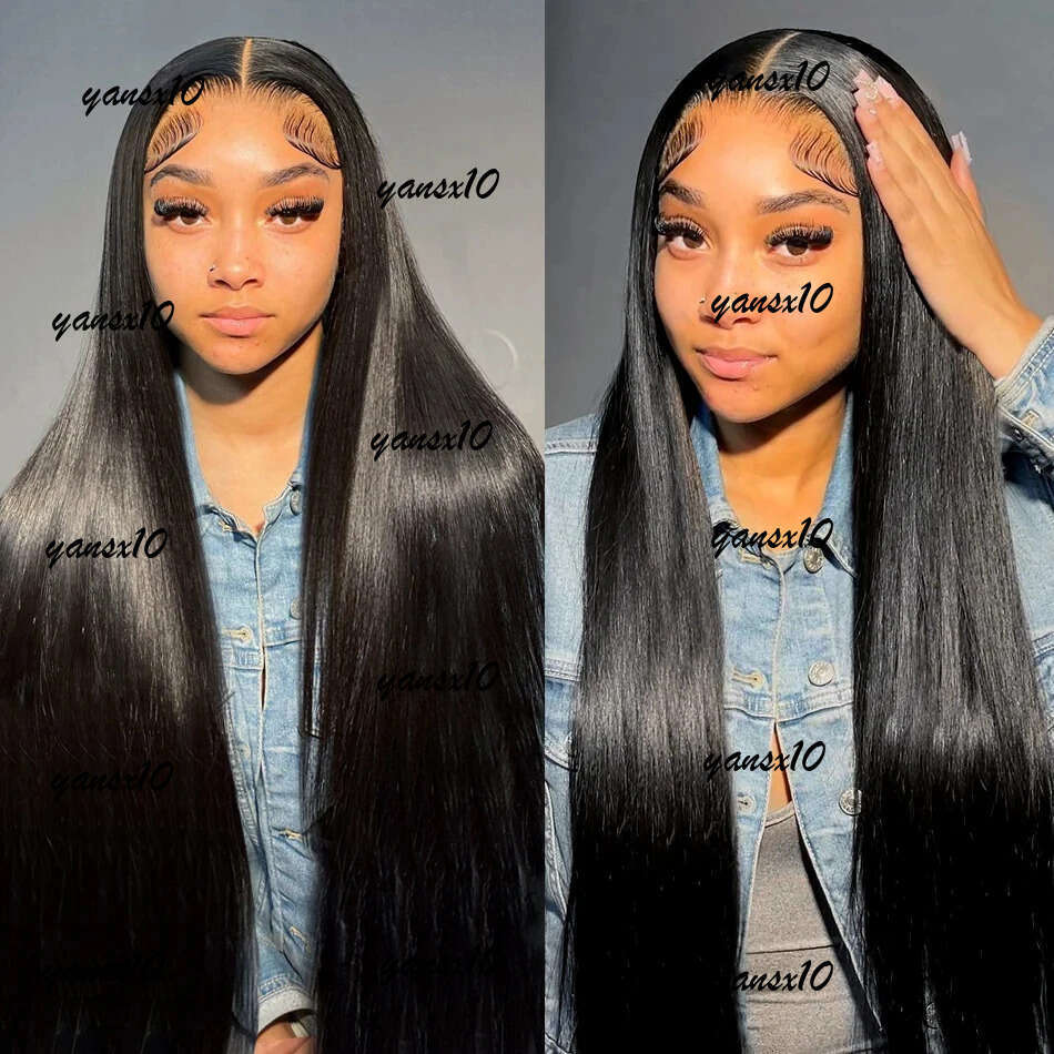 32 Inch Big Curly Front Simualtion Human Hair Brazilian 13x4 Deep Wave Wigs For Black Women Pre Plucked Frontal Synthetic Blonde Lace Wig Ready To Wea