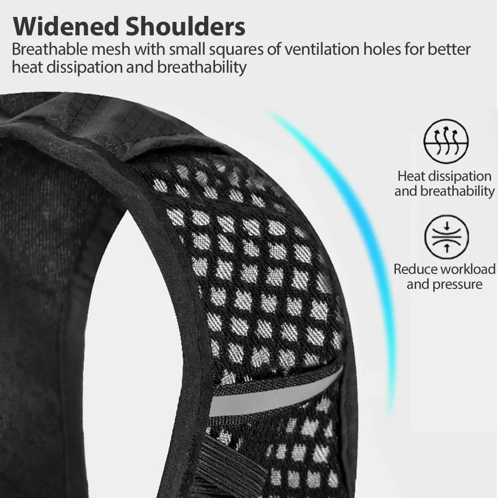 BOLER Outdoor Trail Running Ultralight Backpack Running Hydration Vest Breathable Marathon Running Backpack Water Bottle 250829