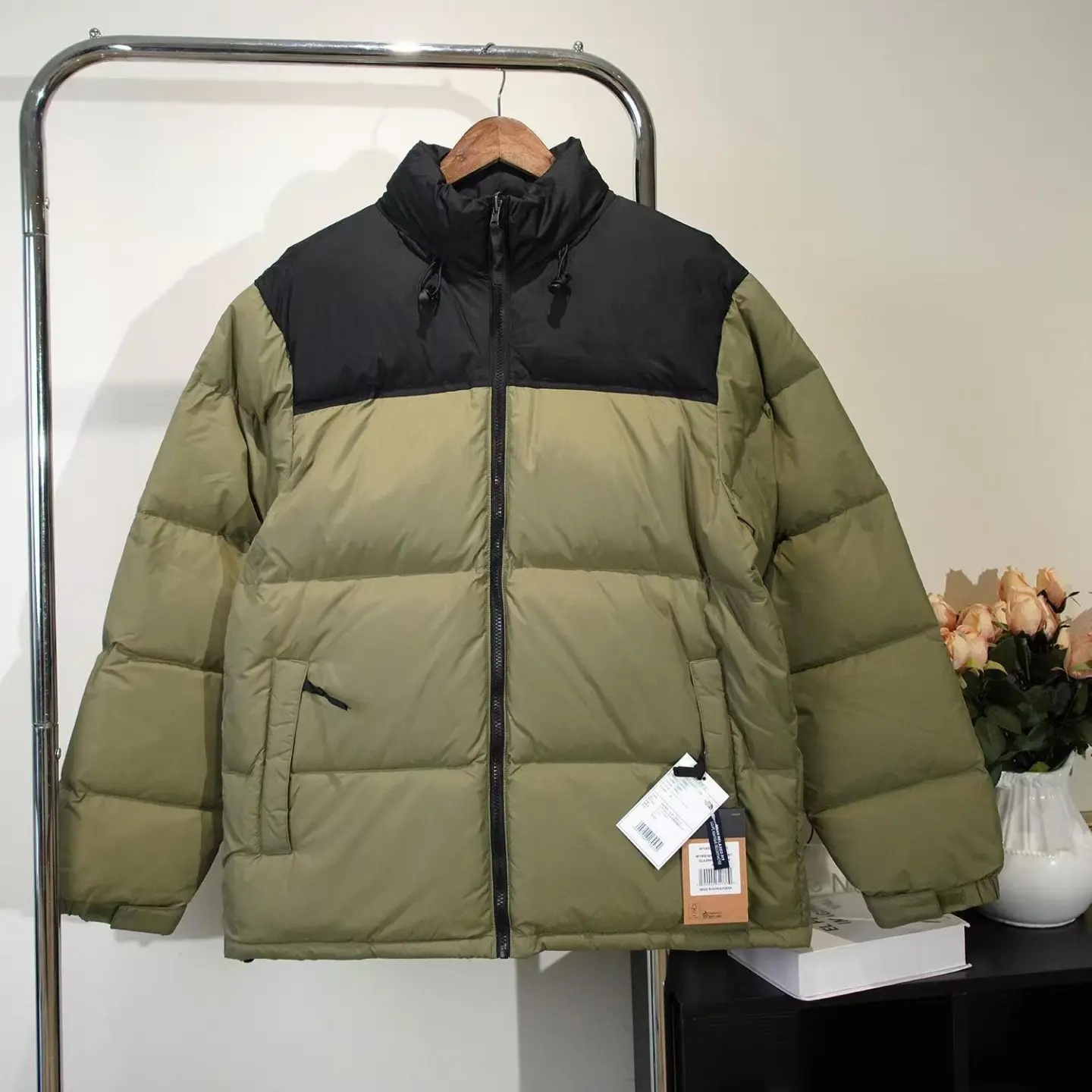mens down jacket winter puffer jacket designer coats jackets unisex tops embroidery Stand Collar Loose Thick zipper Fashion winter outerwear winterjacke XL 11