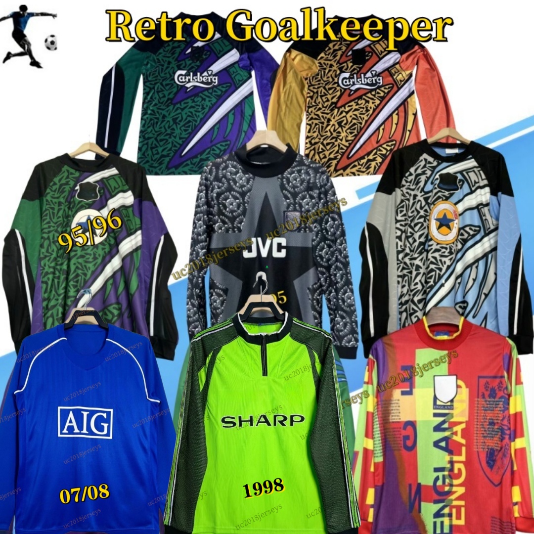 GK jersey 92 93 94 95 96 97 Retro goalkeeper soccer jerseys Englandjerseys long sleeves 95 96 MU new classic football shirt